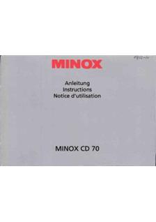 Minox CD 70 manual. Camera Instructions.